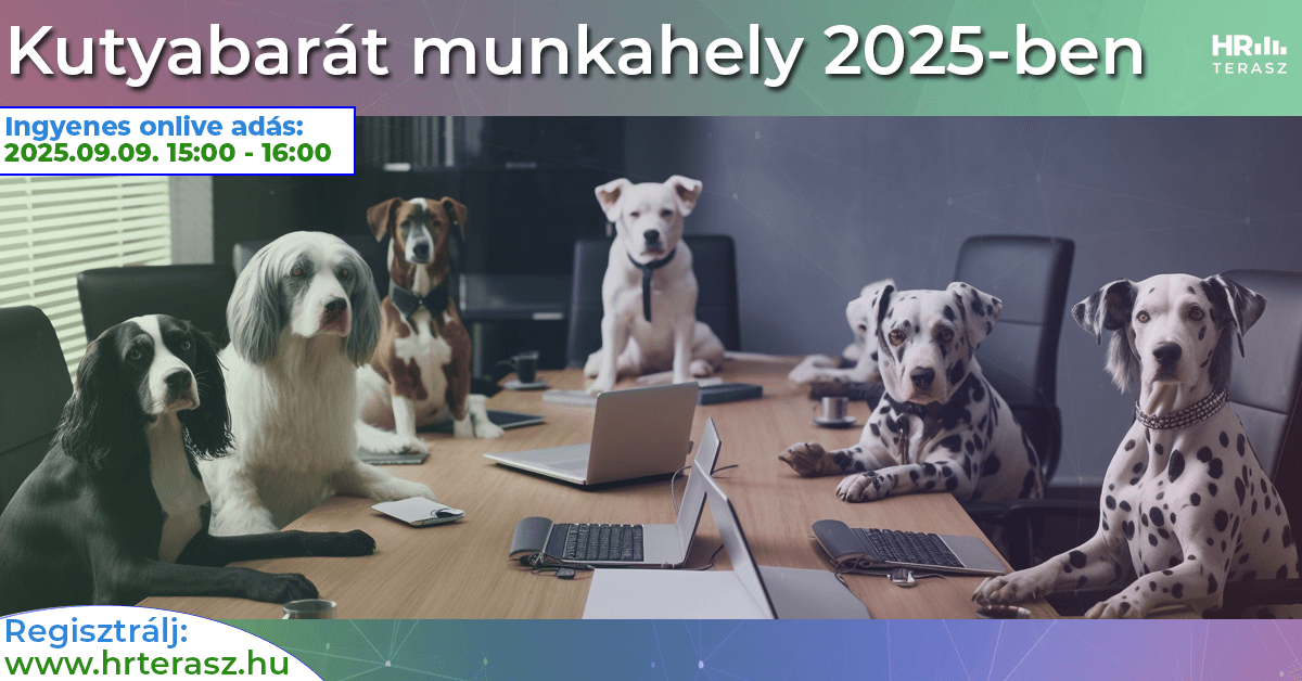 Kutyabarát munkahely 2025-ben -HR Terasz adás ajánló 2025-1200x628