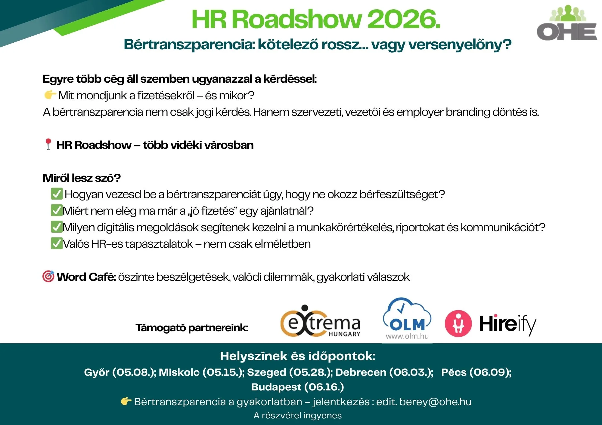 HR Roadshow-Fókuszban a bértrannszparencia-programajánló