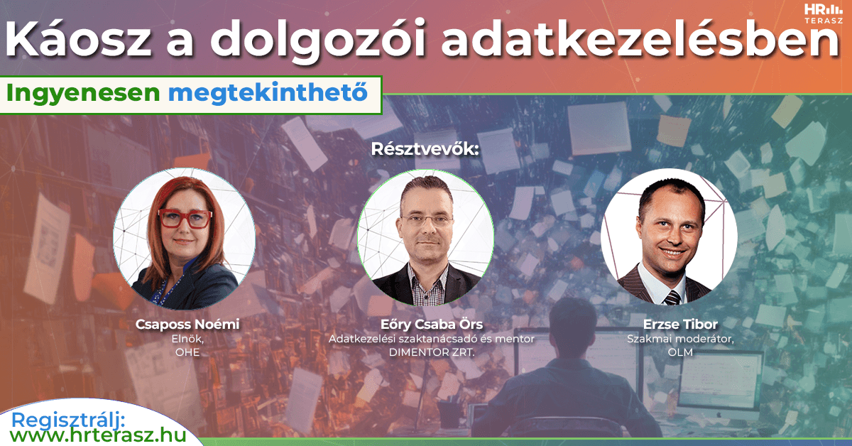 Műsorunkban a munkavállalói adatkezelés legnagyobb buktatóit járjuk körbe tapasztalt és szakértő vendégeinkkel. Tarts velünk!